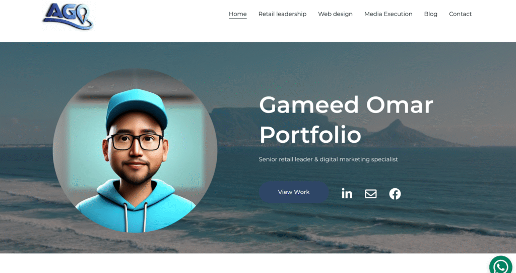 Gameed Omar portfolio, online resume, digital profile, digital resume,